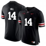 Men's Ohio State Buckeyes #14 KJ Hill Black Nike NCAA College Football Jersey November EDR0744MQ